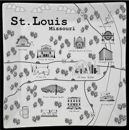 STL SQUARE MAP PLATE