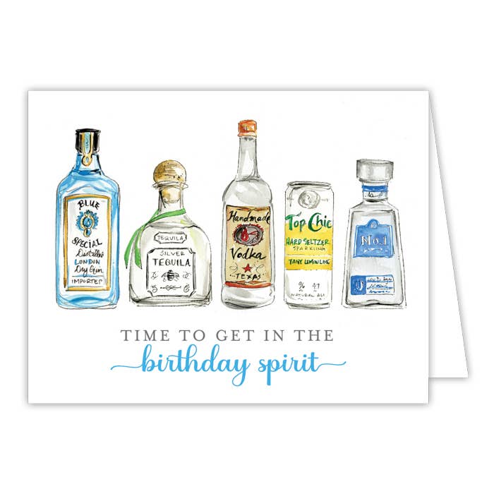 Time To Get In The Birthday Spirit Greeting Card