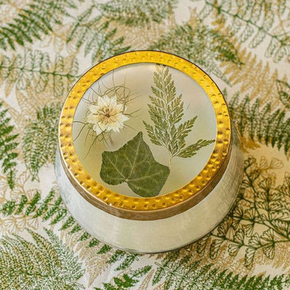 Forest Large Pressed Floral Candle