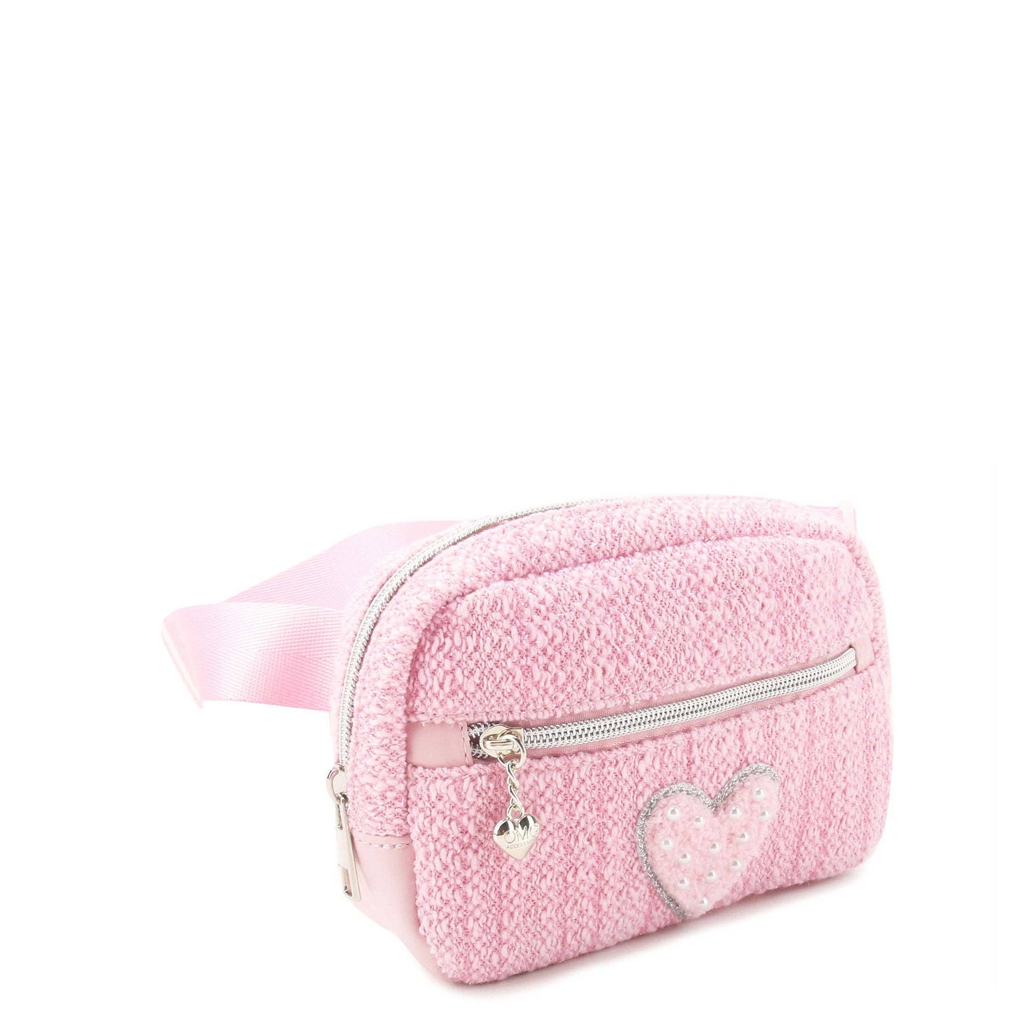 Heart Tweed Fanny Pack