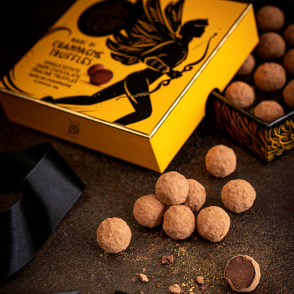 Champagne Truffles. Dark chocolate. Vegan. 16 truffles. 110g