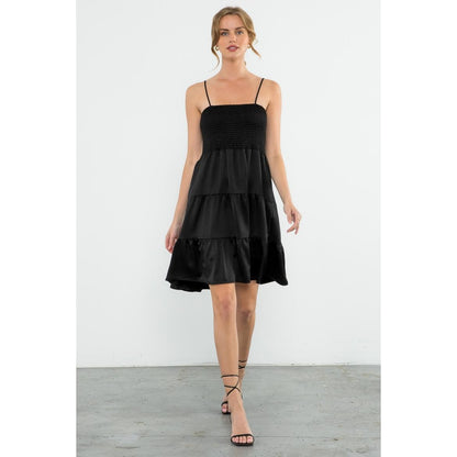 Smocked Tiered Midi Dress