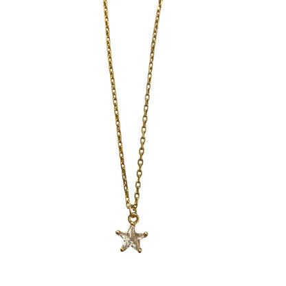 Mini Crystal Star Necklace- Waterproof