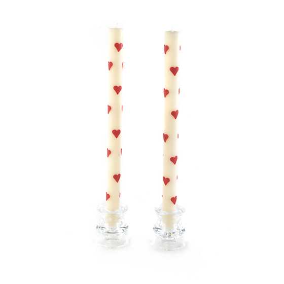 Heart Dinner Candles, Set of 2