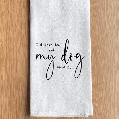 Text Printed Kitchen Towel