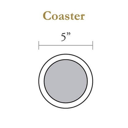 C396-Blue Hydrangea on Provencial Print Coaster