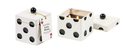 Lucky Dice 10 oz Ceramic Candle