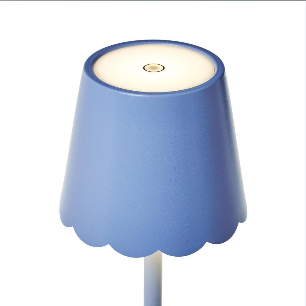 LED Cordless Scalloped Edge Lamp