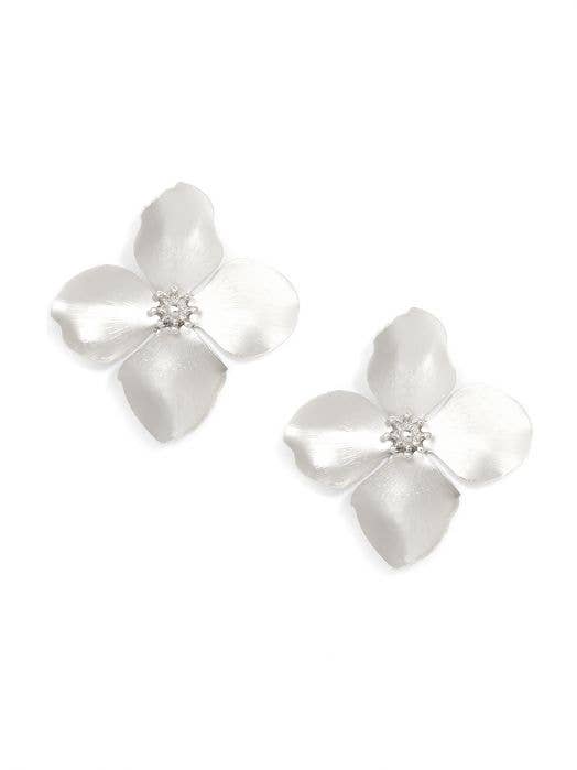 Matte 18k Gold-Plated Garden Party Statement Earring