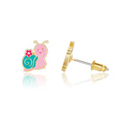 Snuggly Snail Cutie Stud Earrings