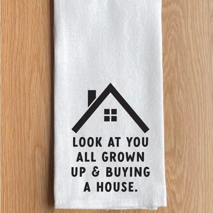 Text Printed Kitchen Towel