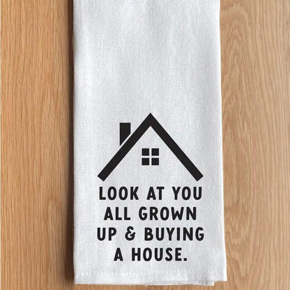 Text Printed Kitchen Towel