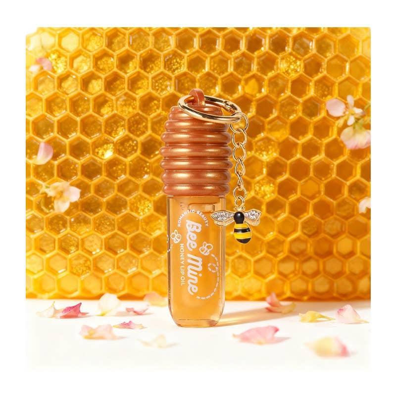 Bee Mine Honey Lip Oil Keychain