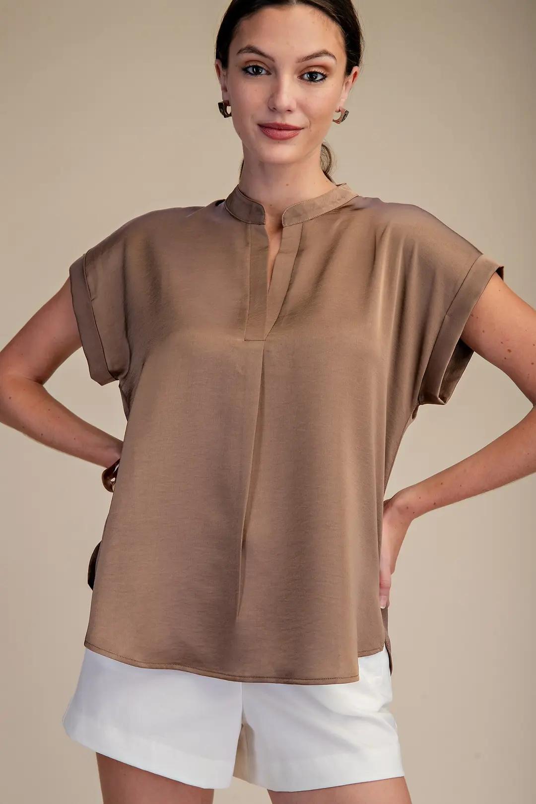 Short-Sleeve Blouse