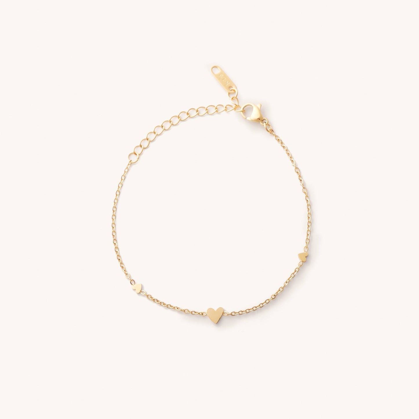 Alice Gold Heart Bracelet