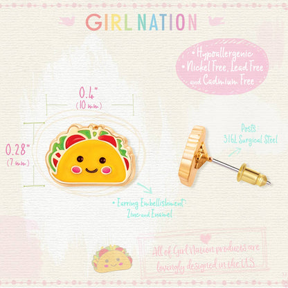 Taco Belle Cutie Stud Earrings