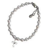Sterling Silver Girls First Communion Cross Bracelet FCB-12