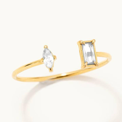 Rosie Dainty Crystal Adjustable Ring
