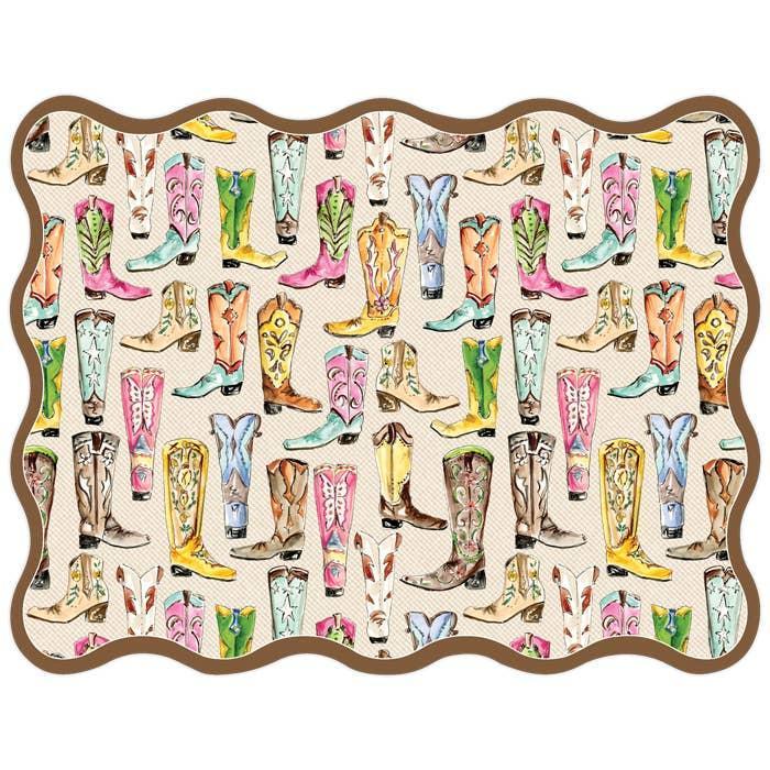 Fancy Western Boots Frame