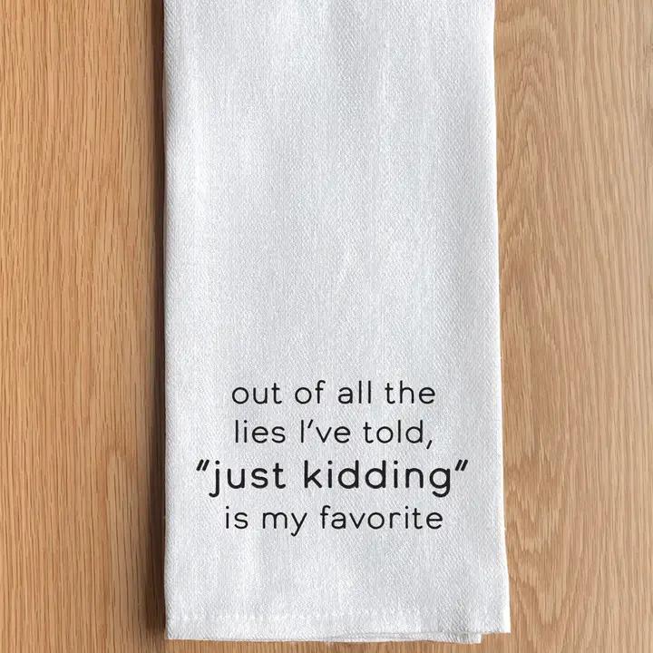 Text Printed Kitchen Towel