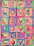 Holiday - Words Of Love Stretched Canvas