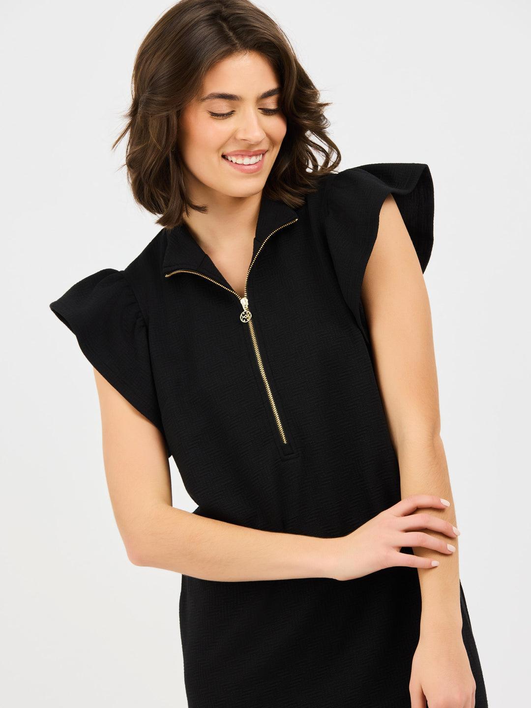 Paige Pop-Collar Mini Dress