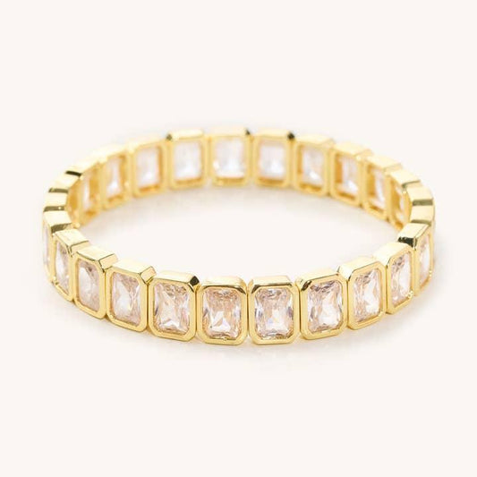 Georgina Oval Crystal Elastic Bracelet