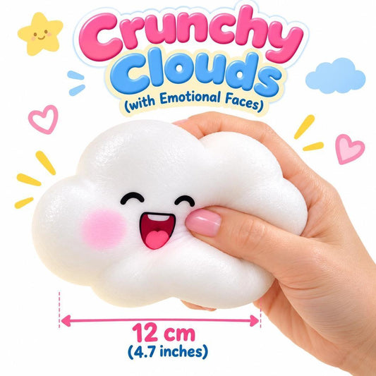 Plain White Cloud Crunchy Squishy