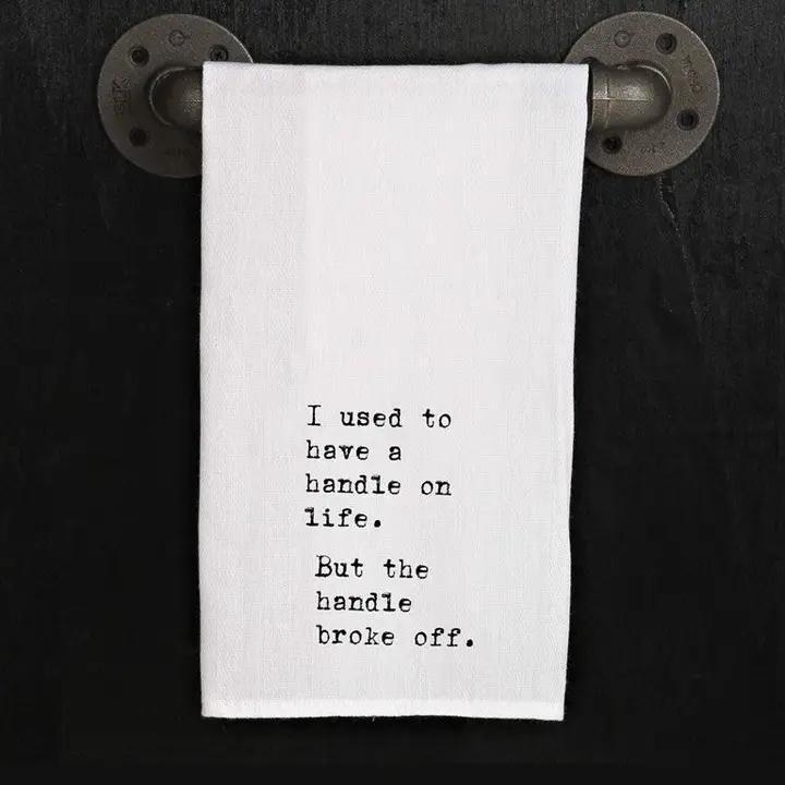 Text Printed Kitchen Towel