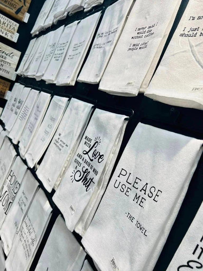 Text Printed Kitchen Towel