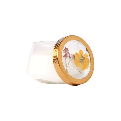 Peony + Pomelo Accent Pressed Flower Candle