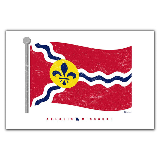 St. Louis Flag Postcard