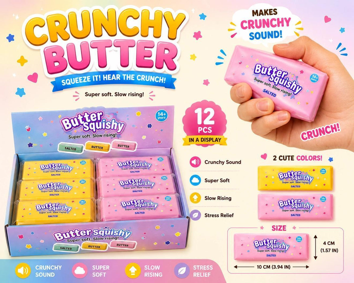 Crunchy Butter ASMR Crunch Squishy Stress Toy
