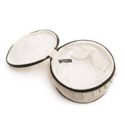 Linen Jewelry Round Case