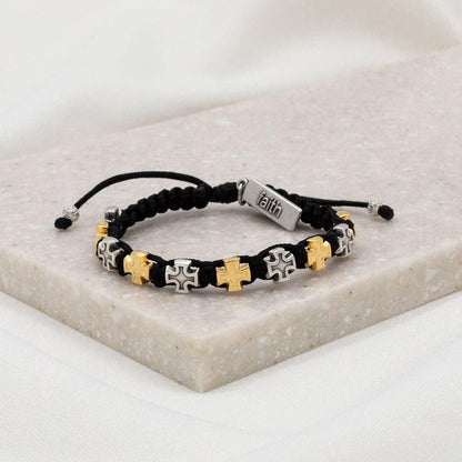 Faith Blessing Bracelet with Cross Medals