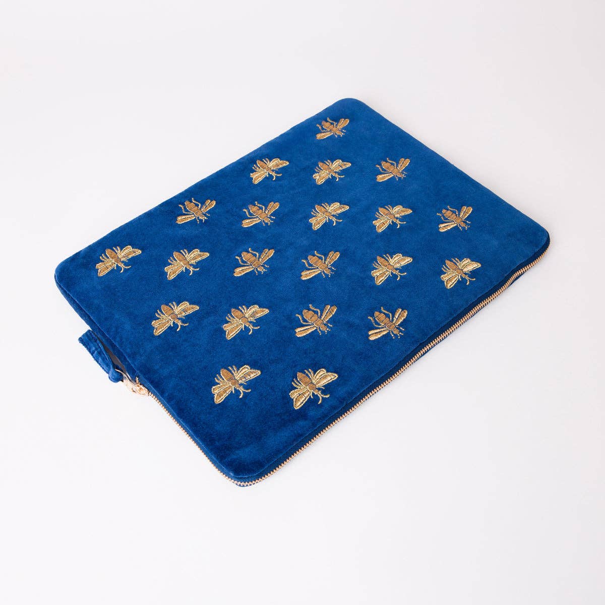 Honey Bee Cobalt Laptop Case Large