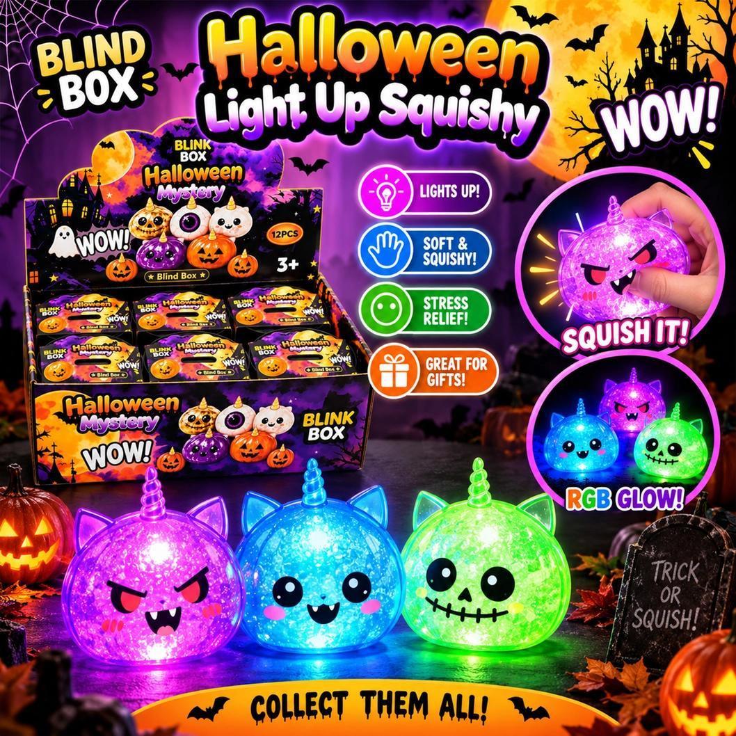 Halloween Light Up Dumpling Squishies – Soft Squeeze Stress