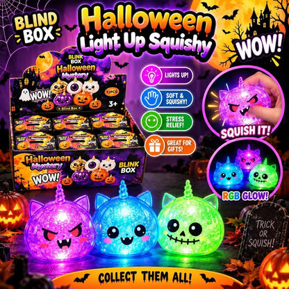 Halloween Light Up Dumpling Squishies – Soft Squeeze Stress