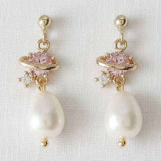 Celestial Pearl Drop Earrings