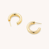 Rome Gold Tube Hoops- Small, Medium, and Large