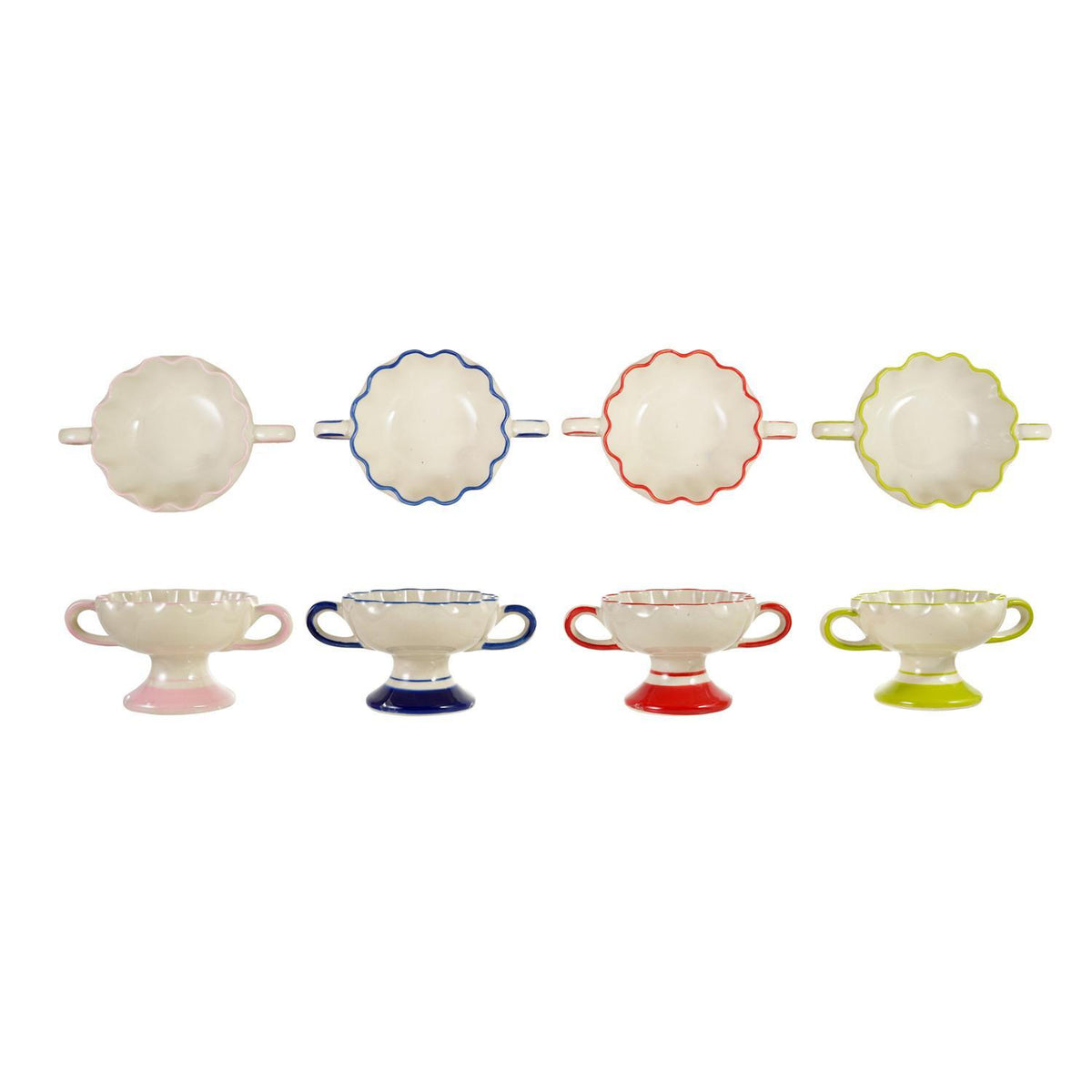 Scalloped Footed Bowl