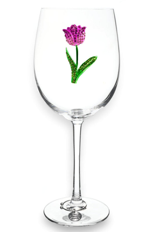 Tulip Jeweled Glass
