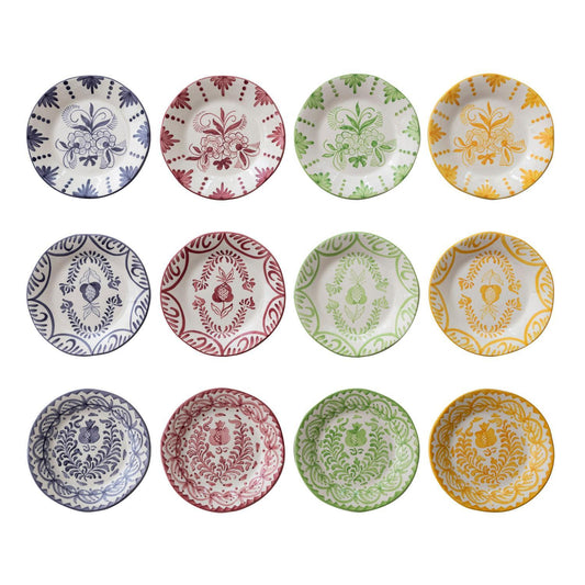 Hand-Painted Stoneware Plate