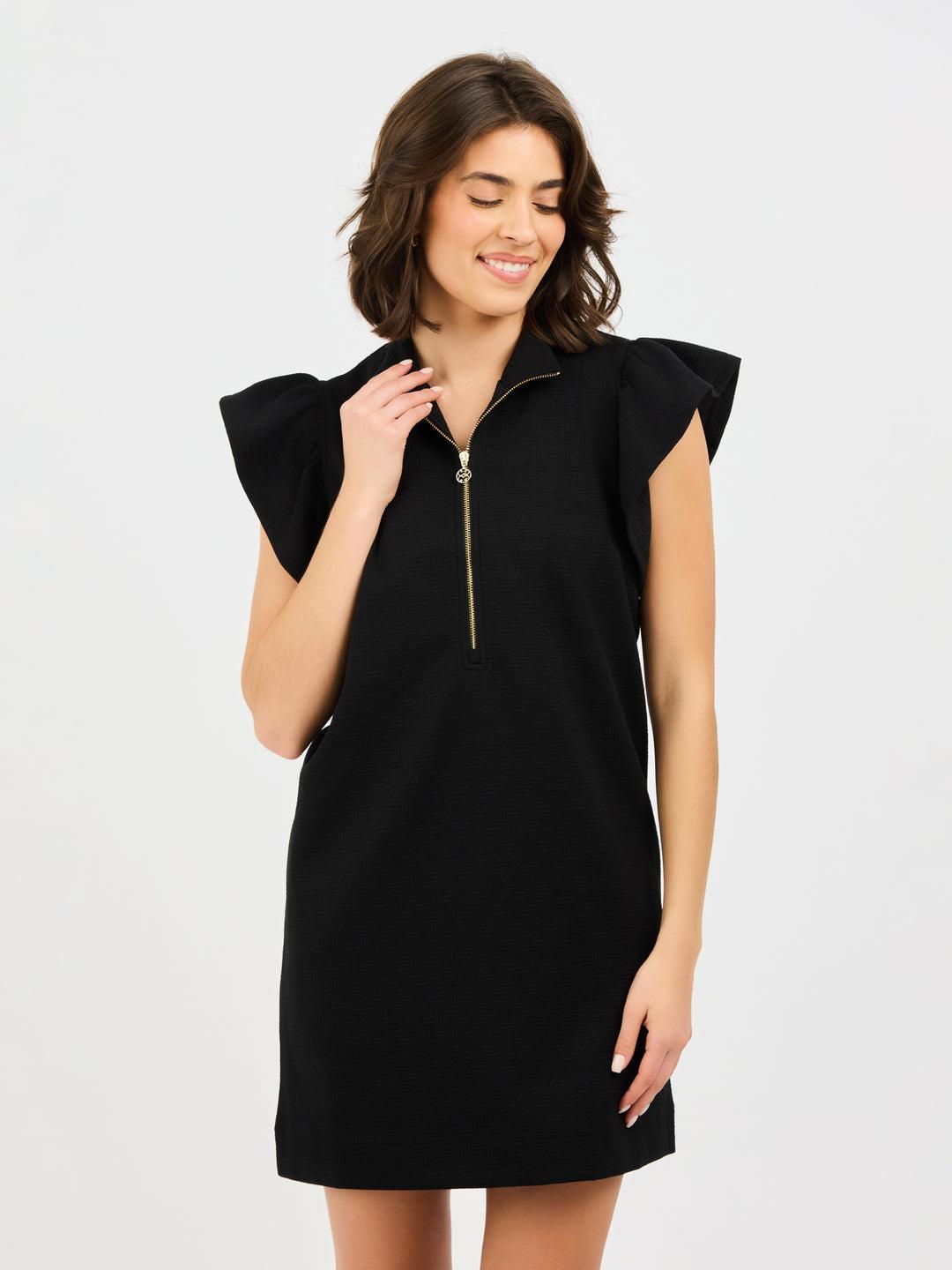 Paige Pop-Collar Mini Dress