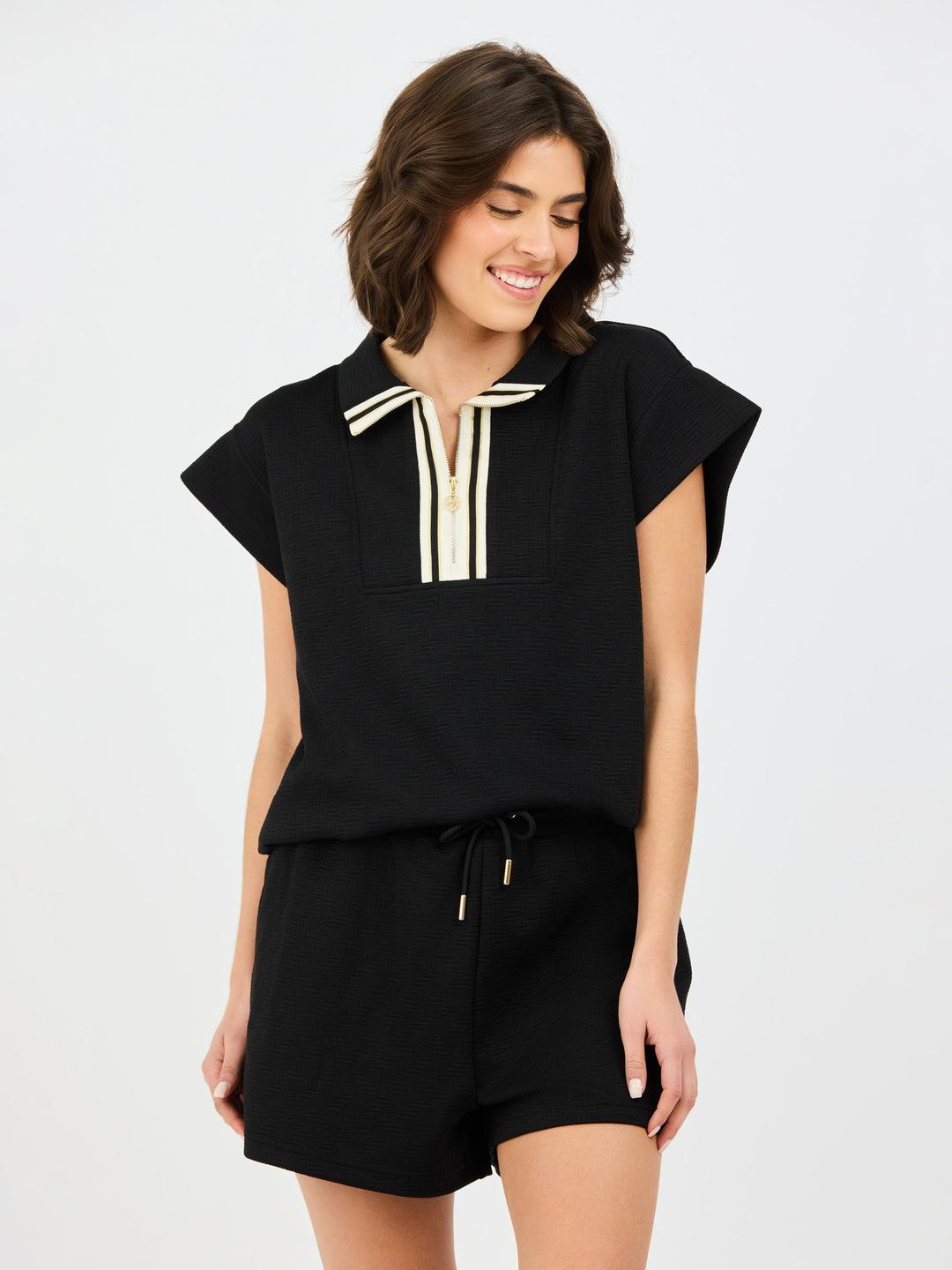 Porter Pop-Collar Shorts Set