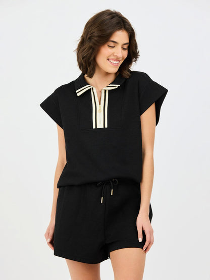 Porter Pop-Collar Shorts Set