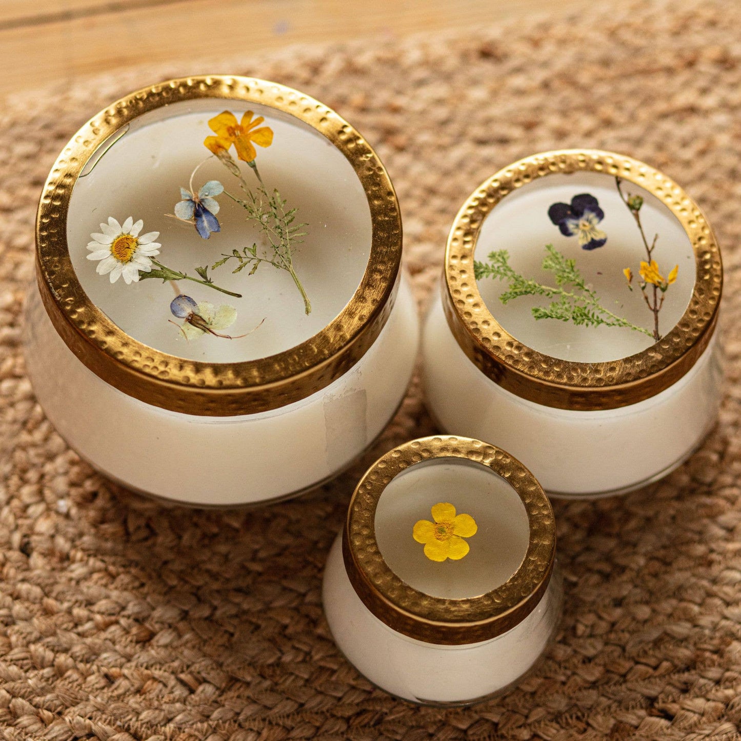 Lemon Blossom + Lychee Signature Pressed Flower Candle