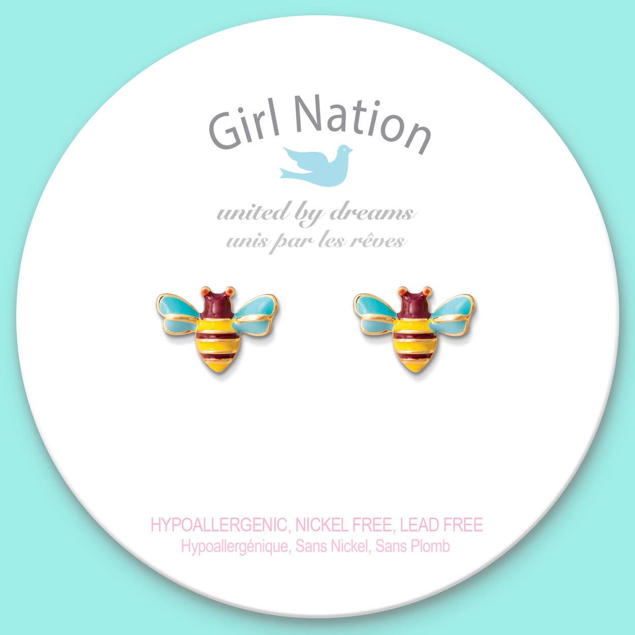 Buzzing Bee Cutie Stud Earrings