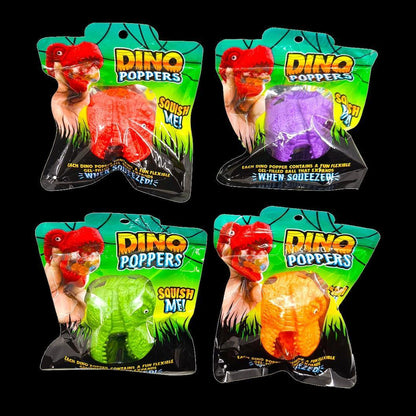 Squishy Fidget Dino Poppers