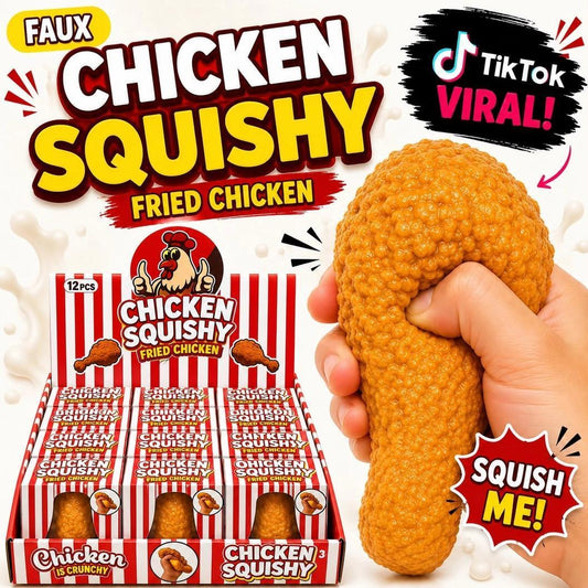 Faux Fried Chicken Squishy Viral Toys